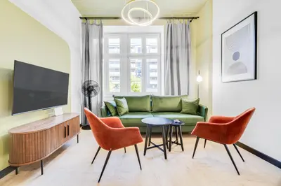 Telewizja i/lub zestaw kina domowego w obiekcie Sienkiewicza 32A by Homeprime