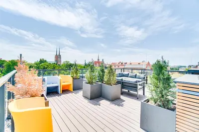 Balkon lub taras w obiekcie Sienkiewicza 32A by Homeprime