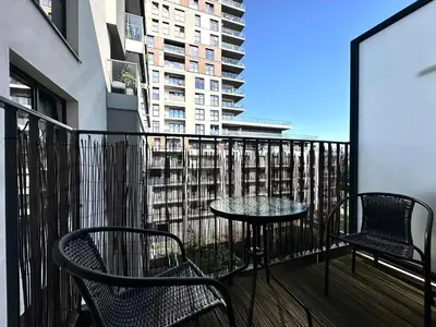 Balkon lub taras w obiekcie Walońska 19 Apart - SPA & Parking