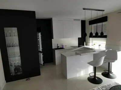 Kuchnia lub aneks kuchenny w obiekcie APARTMENT Wieluń 56 m