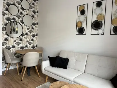 Część wypoczynkowa w obiekcie Apartament P52 Wrocław