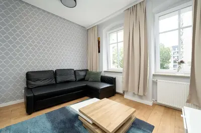 Część wypoczynkowa w obiekcie Stylish One Bedroom Apartment Perfectly Located by Noclegi Renters