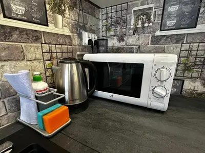 Kuchnia lub aneks kuchenny w obiekcie Apartament nad Nysą Kłodzką