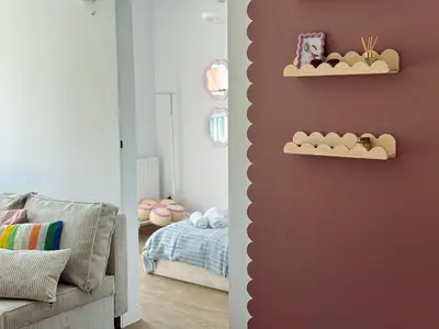 Łóżko lub łóżka w pokoju w obiekcie Kościuszki 4a Comfort Suite