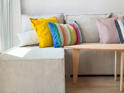 Łóżko lub łóżka w pokoju w obiekcie Kościuszki 4a Comfort Suite