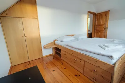Łóżko lub łóżka w pokoju w obiekcie Pod Pustelnikiem