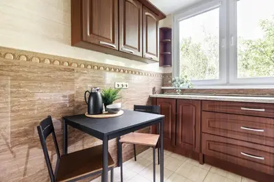 Kuchnia lub aneks kuchenny w obiekcie CityStay Młodych Techników