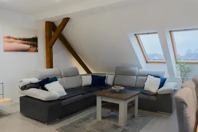 Część wypoczynkowa w obiekcie Apartament Przyjemna Opole