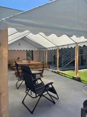 Patio lub wspólna przestrzeń na świeżym powietrzu w obiekcie Nowy zakątek