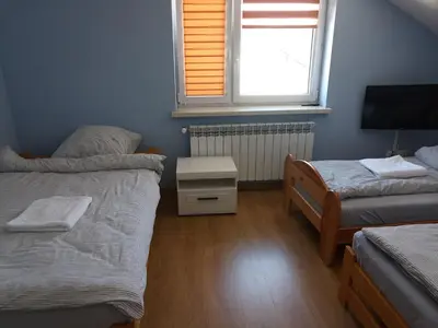 Łóżko lub łóżka w pokoju w obiekcie Agroturystyka Maja