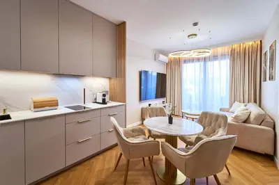 Kuchnia lub aneks kuchenny w obiekcie Polanica Park - LAGUNA - PREMIUM