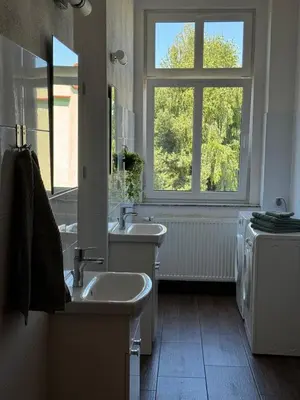 Łazienka w obiekcie Pokoje u Bolka Świdnickiego