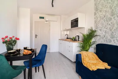 Kuchnia lub aneks kuchenny w obiekcie Apartamenty Katedralna Legnica