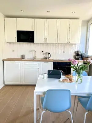 Kuchnia lub aneks kuchenny w obiekcie Legnica Apartament 36m2 Delux 3