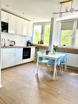 Kuchnia lub aneks kuchenny w obiekcie Legnica Apartament 36m2 Delux 3