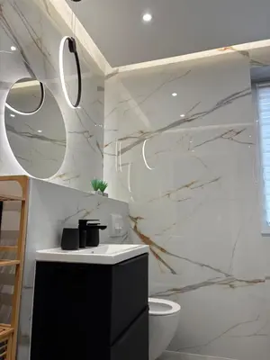Łazienka w obiekcie Apartament Olesno Lux