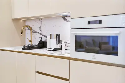 Kuchnia lub aneks kuchenny w obiekcie Polanica Park -LAGUNA - PREMIUM 2