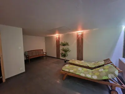 Łóżko lub łóżka w pokoju w obiekcie Czarna Góra Apartament ISCHGL 20