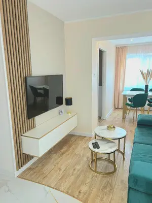 Telewizja i/lub zestaw kina domowego w obiekcie Apartament Gold - Góry Sowie - Głuszyca