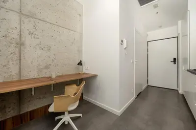 Plan piętra w obiekcie Legnicka Cozy & Modern Studio in Wrocław by Noclegi Renters