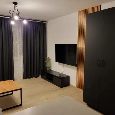 Telewizja i/lub zestaw kina domowego w obiekcie Exclusive Apartment - blisko Dworca, darmowy parking przy ulicy, późne wymeldowanie, Wi-Fi