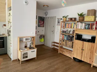 Kuchnia lub aneks kuchenny w obiekcie Villa Roma Apartament z parkingiem, zabawkami, kawą Wrocław