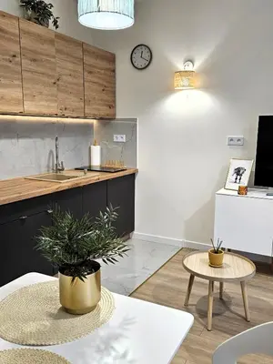 Kuchnia lub aneks kuchenny w obiekcie APARTAMENT 