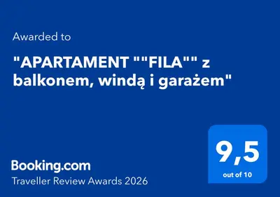 Certyfikat, podpis lub inny dokument wystawiony w obiekcie APARTAMENT 