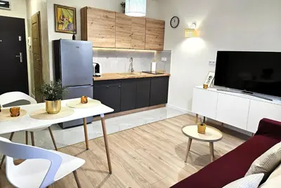 Kuchnia lub aneks kuchenny w obiekcie APARTAMENT 