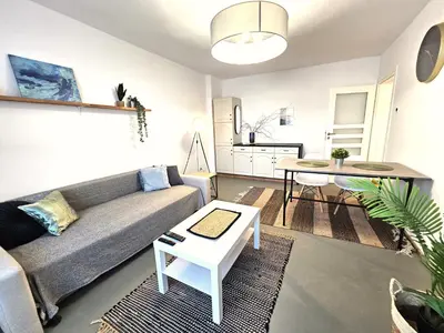 Część wypoczynkowa w obiekcie Tabago Studio 36 Brzeg Chopina
