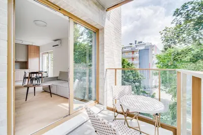 Balkon lub taras w obiekcie Czysta 4 - B by Homeprime