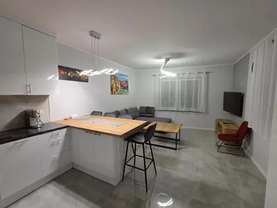 Kuchnia lub aneks kuchenny w obiekcie Bike Center 2 Apartament