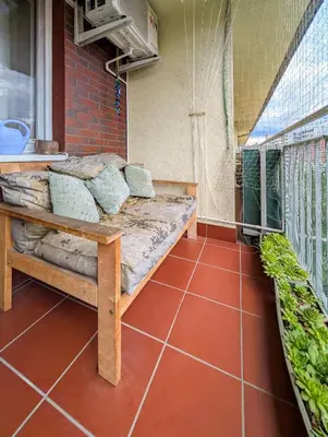 Balkon lub taras w obiekcie Mosiężna Przystań Homely Apartment by BookingHost