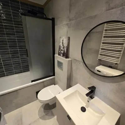 Łazienka w obiekcie Apartament z kominkiem w starej kamiennicy