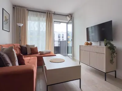 Telewizja i/lub zestaw kina domowego w obiekcie Waterloo Apartment