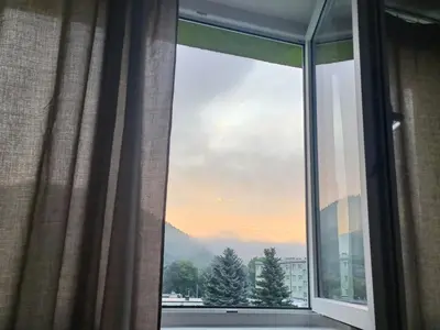 Widok na góry z tego apartamentu
