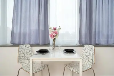 Plan piętra w obiekcie Bright Studio with Air Conditioning and Parking by Noclegi Renters
