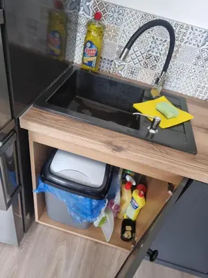 Kuchnia lub aneks kuchenny w obiekcie Apartament Kościelna