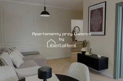 Część wypoczynkowa w obiekcie Apartamenty przy Dworcu by LibertaRent
