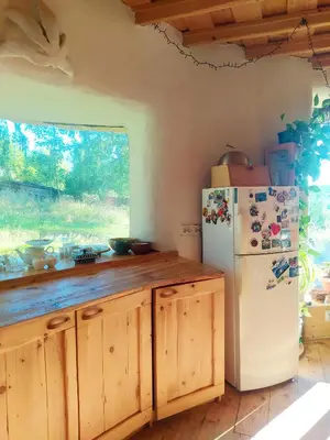 Kuchnia lub aneks kuchenny w obiekcie Okrągła Chata