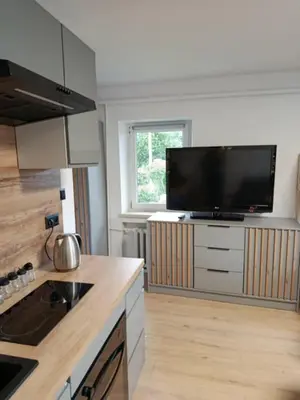 Kuchnia lub aneks kuchenny w obiekcie Apartament Centrum