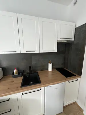 Kuchnia lub aneks kuchenny w obiekcie Apartament Szmaragd