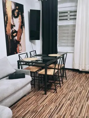 Część wypoczynkowa w obiekcie Apartament Antracyt