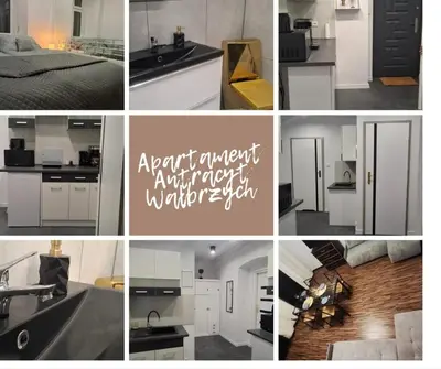 Kuchnia lub aneks kuchenny w obiekcie Apartament Antracyt