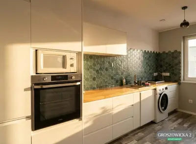 Kuchnia lub aneks kuchenny w obiekcie Apartament 40m2 Opole i Darmowy Parking