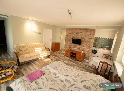 Telewizja i/lub zestaw kina domowego w obiekcie Apartament 40m2 Opole i Darmowy Parking