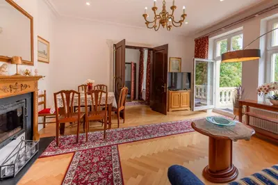 Telewizja i/lub zestaw kina domowego w obiekcie Villa Margaret