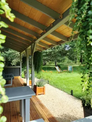 Ogród w obiekcie Domek Park Korzonek