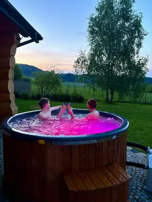 Przyroda w pobliżu tego domu w stylu alpejskim
