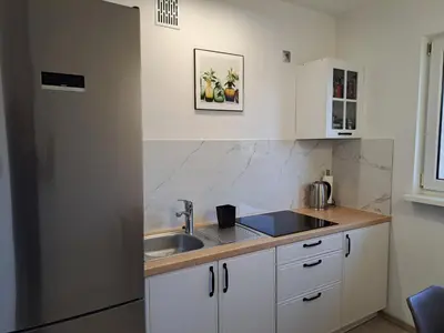 Kuchnia lub aneks kuchenny w obiekcie Apartament Zdrojowa 20, Duszniki Zdrój